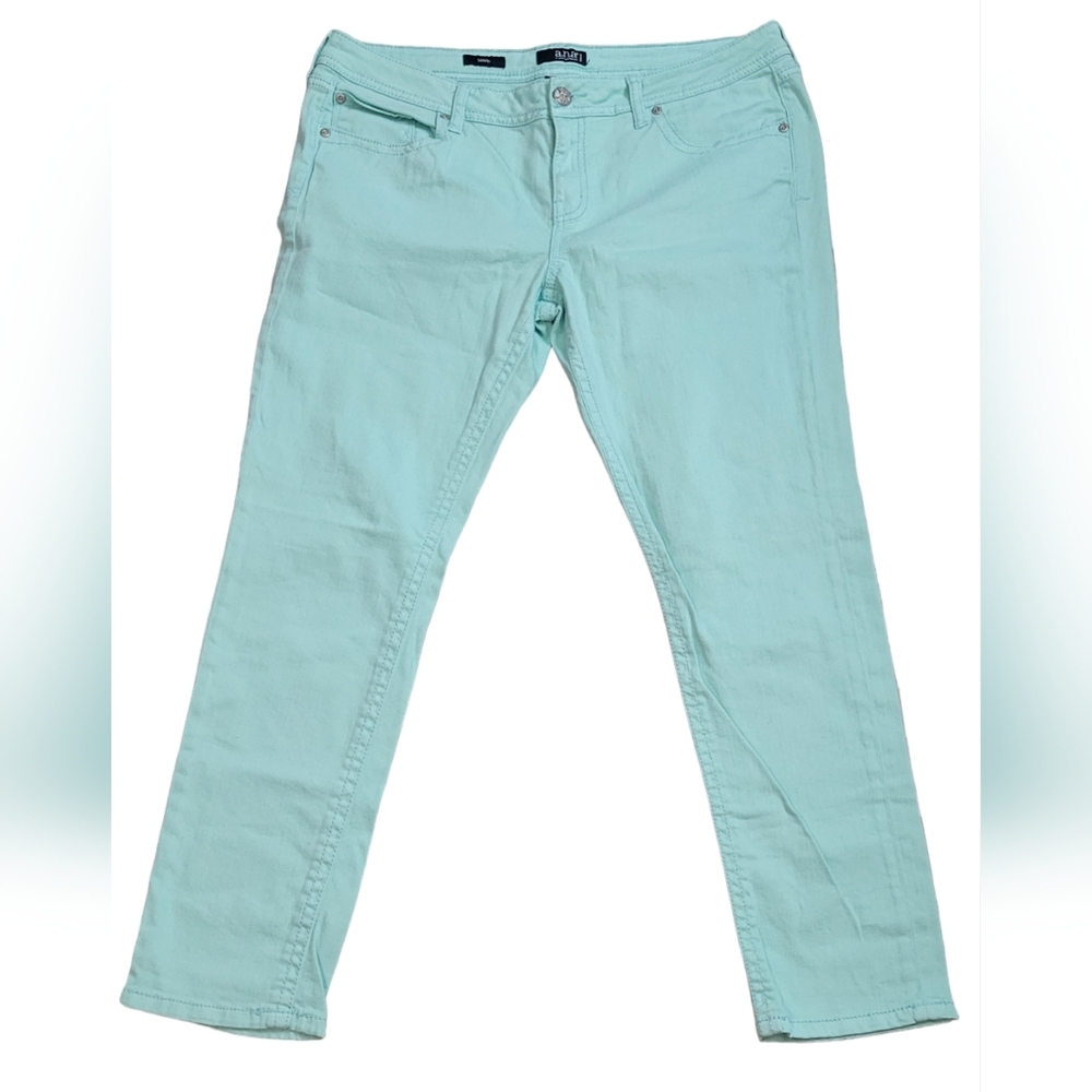 A.N.A. petite mint green skinny jean